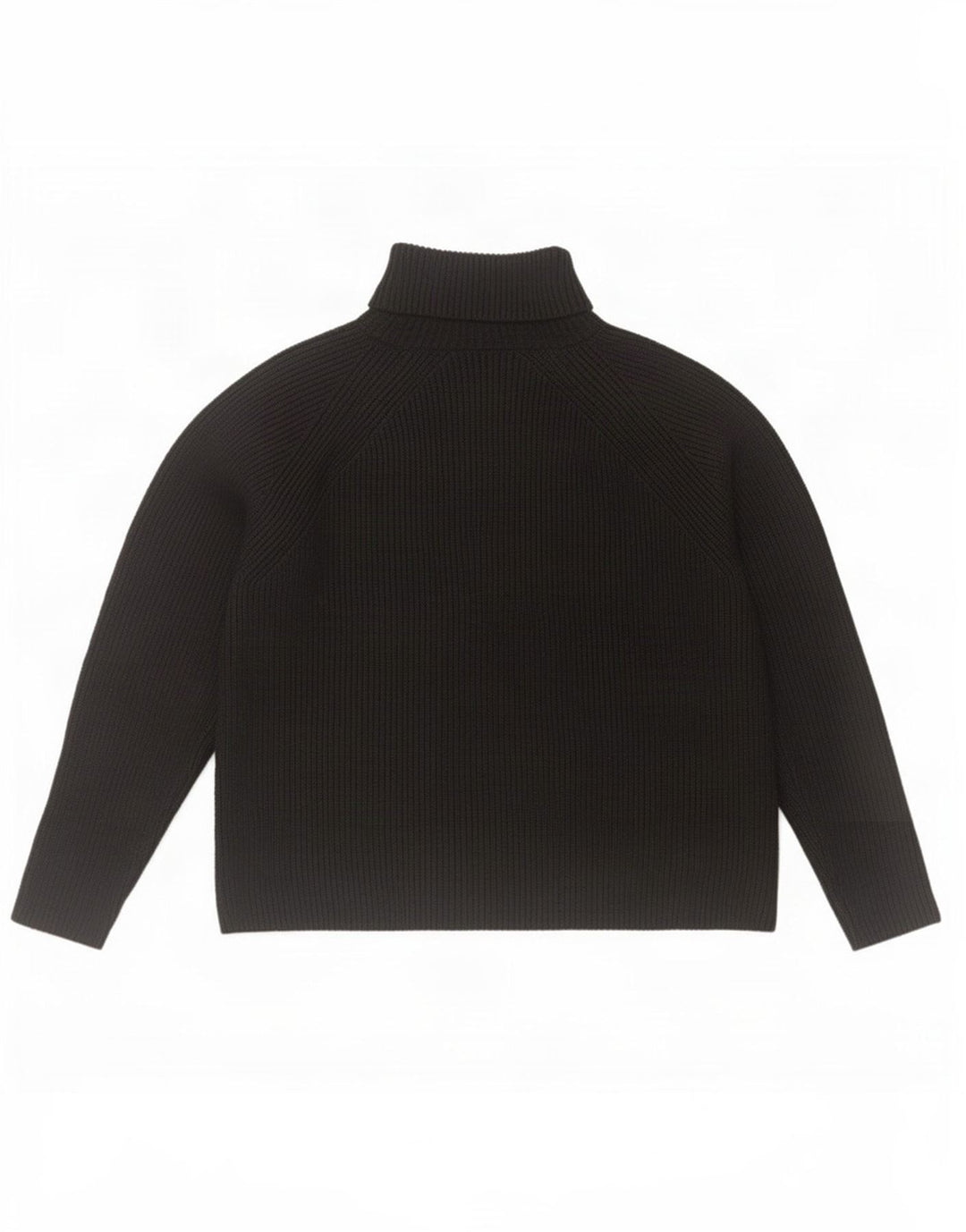 Maglione maglione oversize a collo alto Marks & Spencer da donna UK 16 grande nero