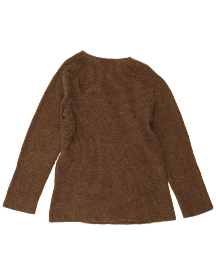Maglione cardigan avvolgente da donna Zara UK 10 piccolo kaki