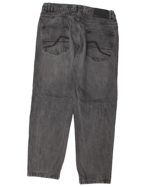 Jeans dritti vestibilità regolare da uomo Pierre Cardin W32 L28 cotone grigio