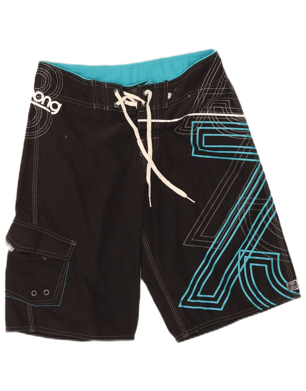 Pantaloncini da bagno con grafica Billabong per ragazzi 13-14 anni in poliestere nero