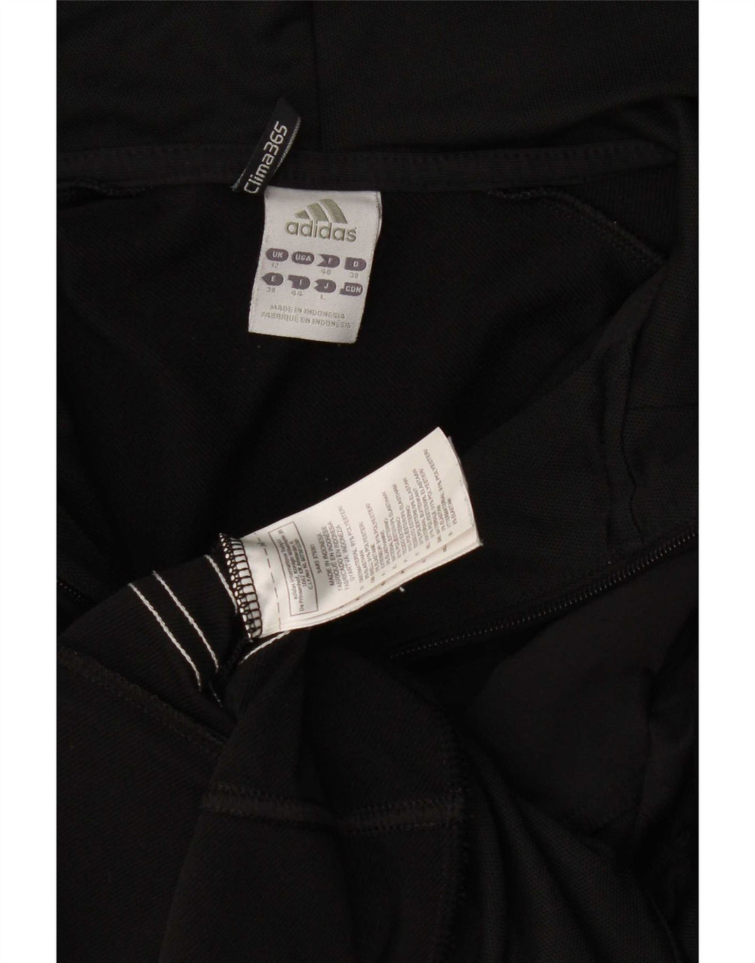 Maglione con cappuccio e zip Adidas Clima 365 da donna UK 12 poliestere nero medio