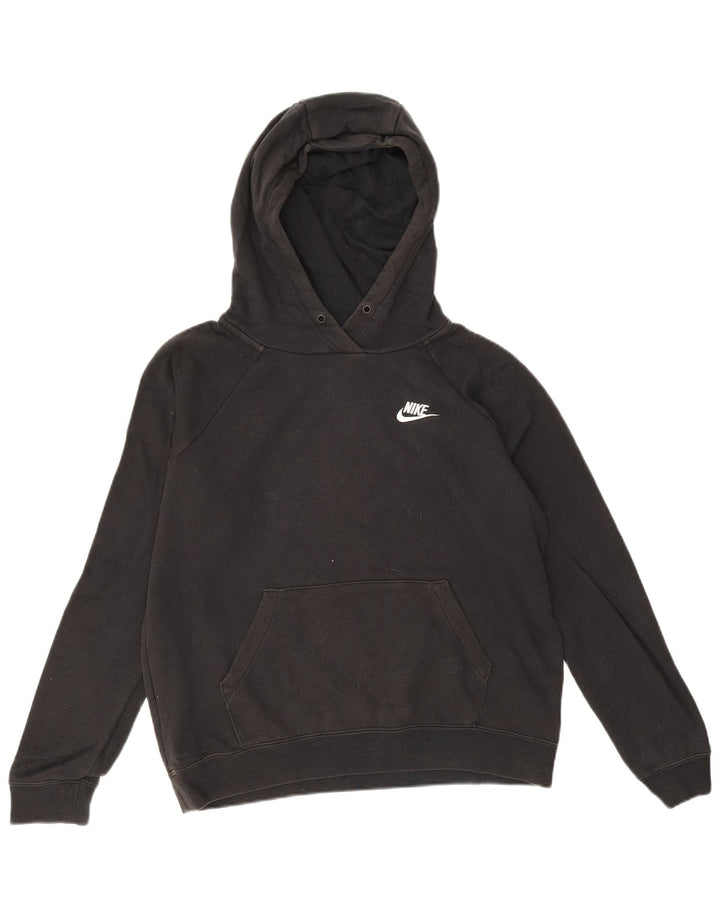 Felpa con cappuccio da uomo Nike Small in cotone nero