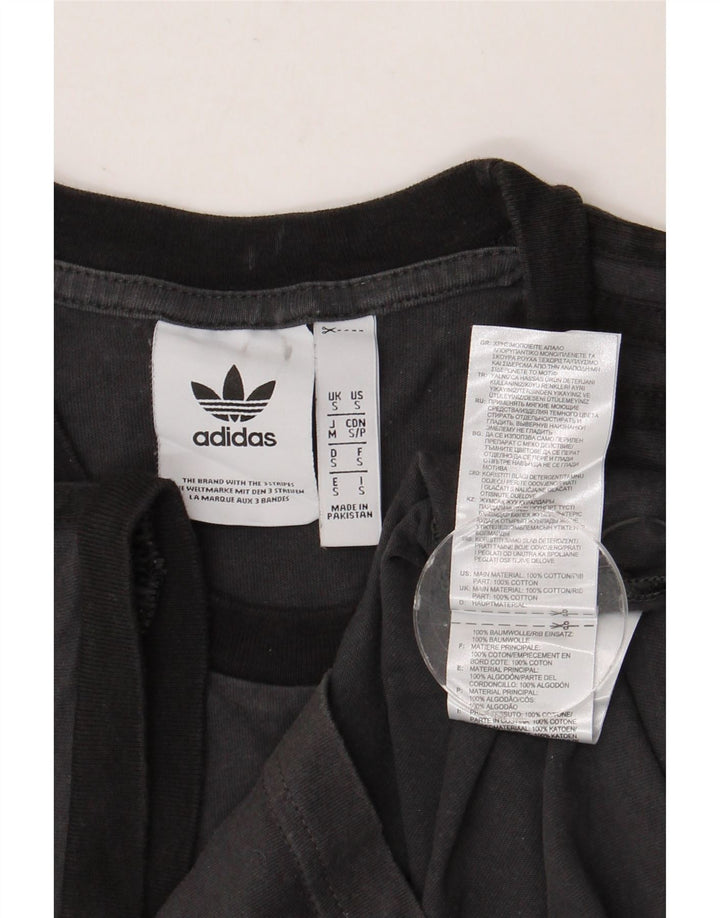 T-shirt da uomo ADIDAS Top Small in cotone color block grigio