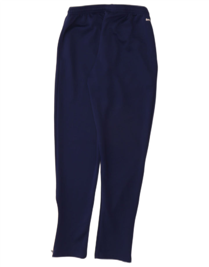 Pantaloni della tuta ADIDAS da ragazzo Climalite 11-12 anni in poliestere blu navy