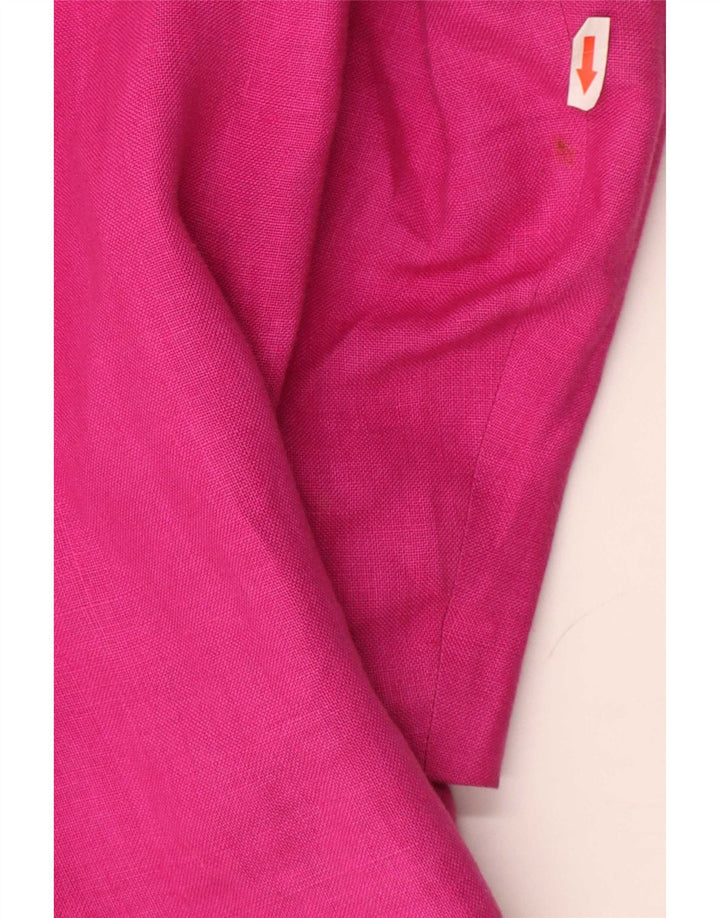 Mondrian Giacca blazer doppiopetto vestibilità ampia da donna UK 12 Rosa medio