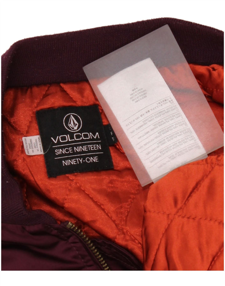 Giubbotto bomber oversize da donna Volcom UK 10 piccolo poliestere viola