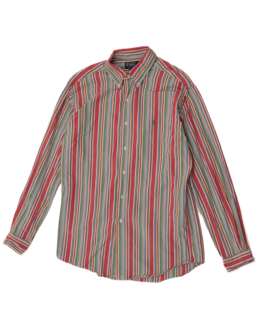 Camicia Polo Ralph Lauren da uomo su misura in cotone a righe multicolori medie