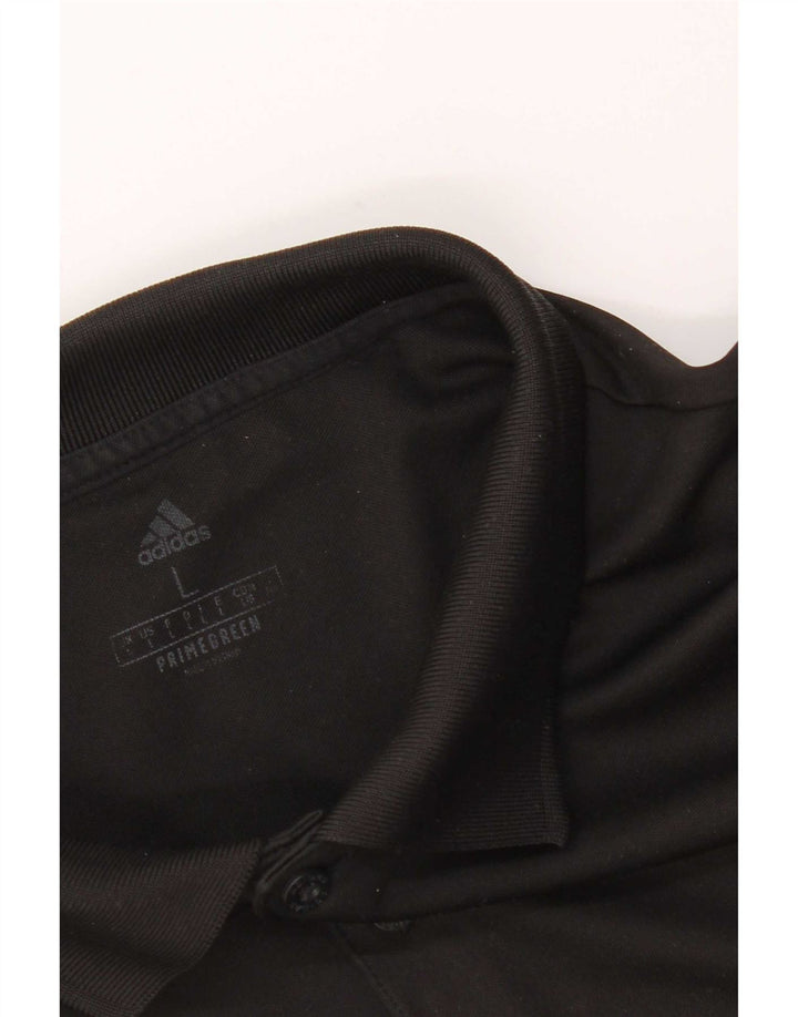 Polo Adidas da uomo grande nera