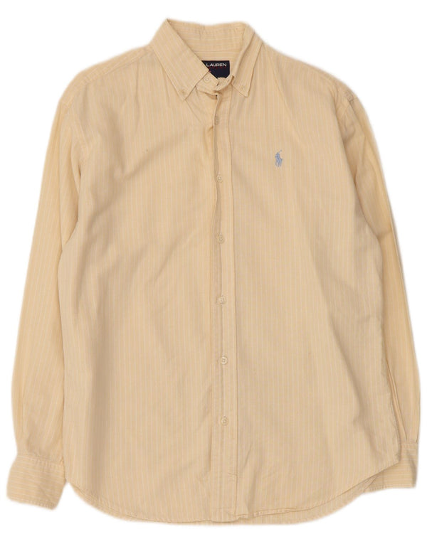 Camicia da donna Polo Ralph Lauren US 8 cotone a righe gialle medie