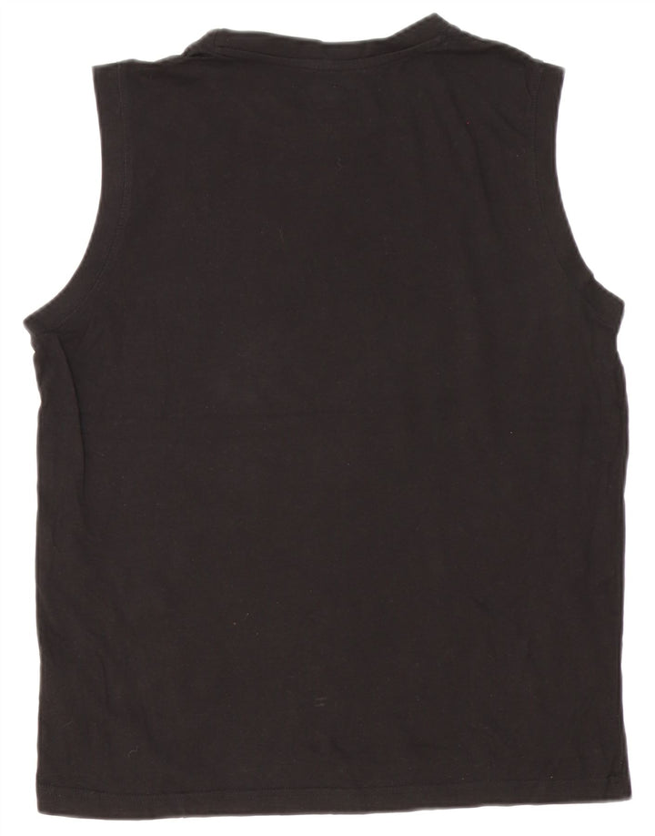 Canotta grafica da uomo Kappa XL in cotone nero