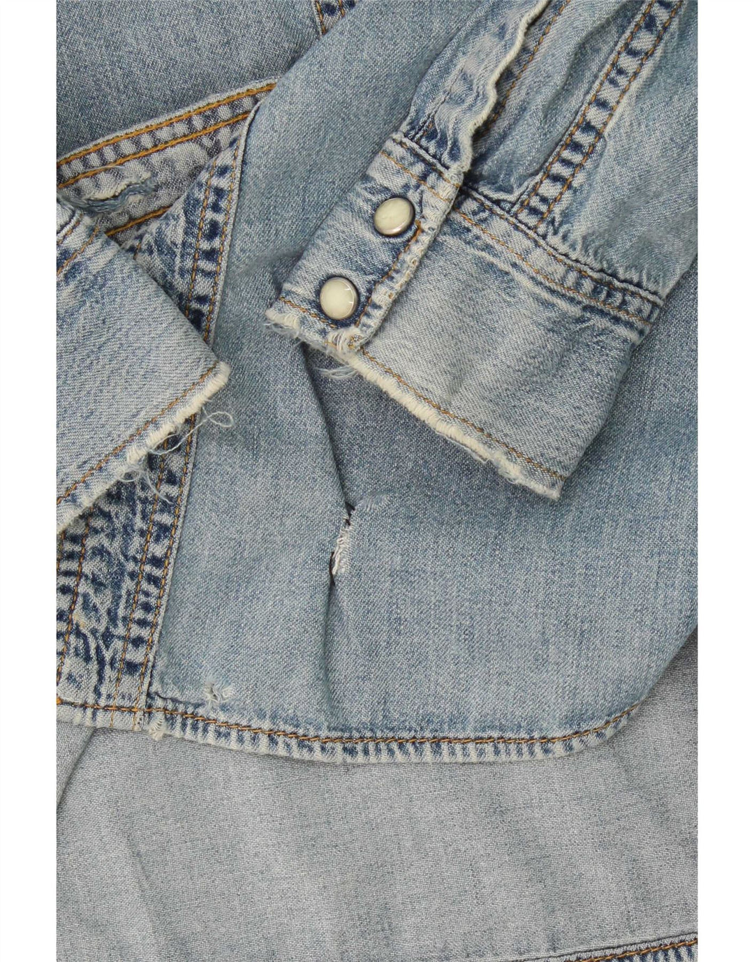 Camicia in denim da donna Lee UK 16 grande cotone blu