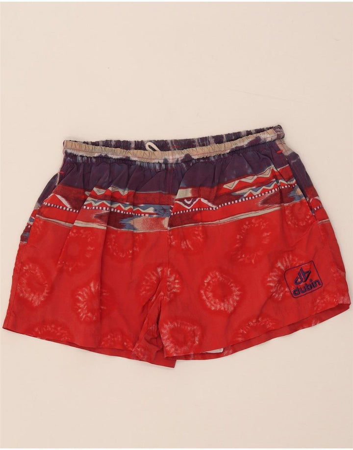 Pantaloncini da bagno da uomo DUBIN 2XL Rosso Tie Dye in poliammide