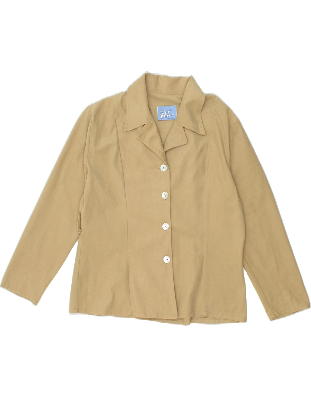 VINTAGE Girls Shirt Blouse 9-10 Years Beige Polyester Vintage Vintage and Second-Hand Vintage from Messina Hembry 