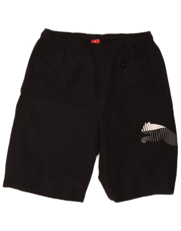 Pantaloncini sportivi grafici da uomo Puma piccoli neri