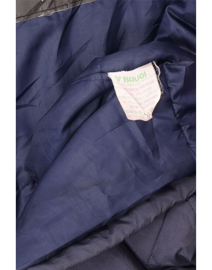 Giacca da sci con cappuccio da uomo Brugi IT 52 XL Blu Navy Colourblock in poliammide