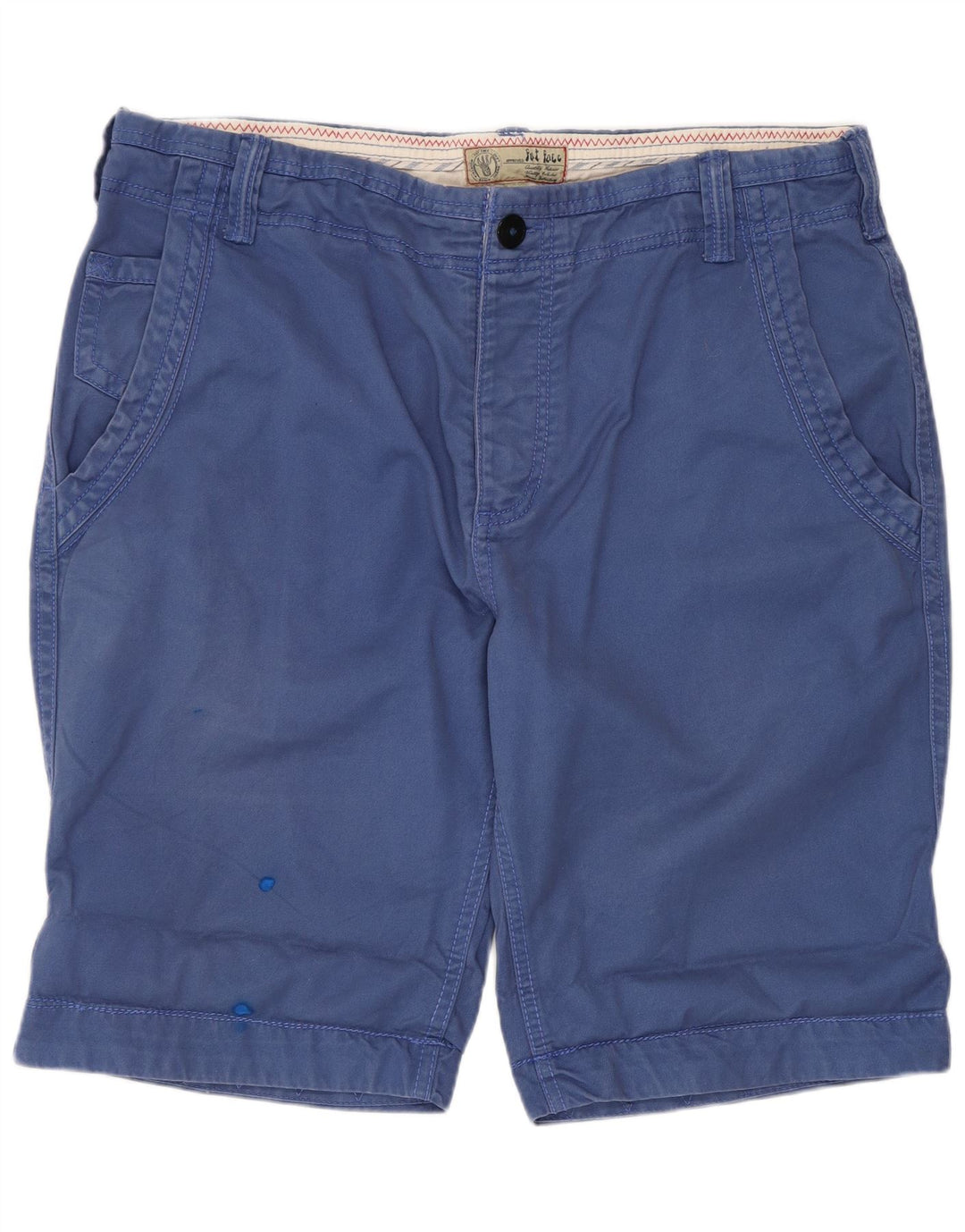Pantaloncini chino da uomo Fat Face W36 grandi in cotone blu