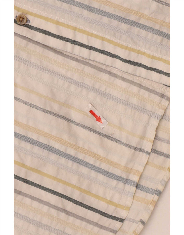 Camicia da uomo Marlboro Classics 3XL cotone a righe bianche