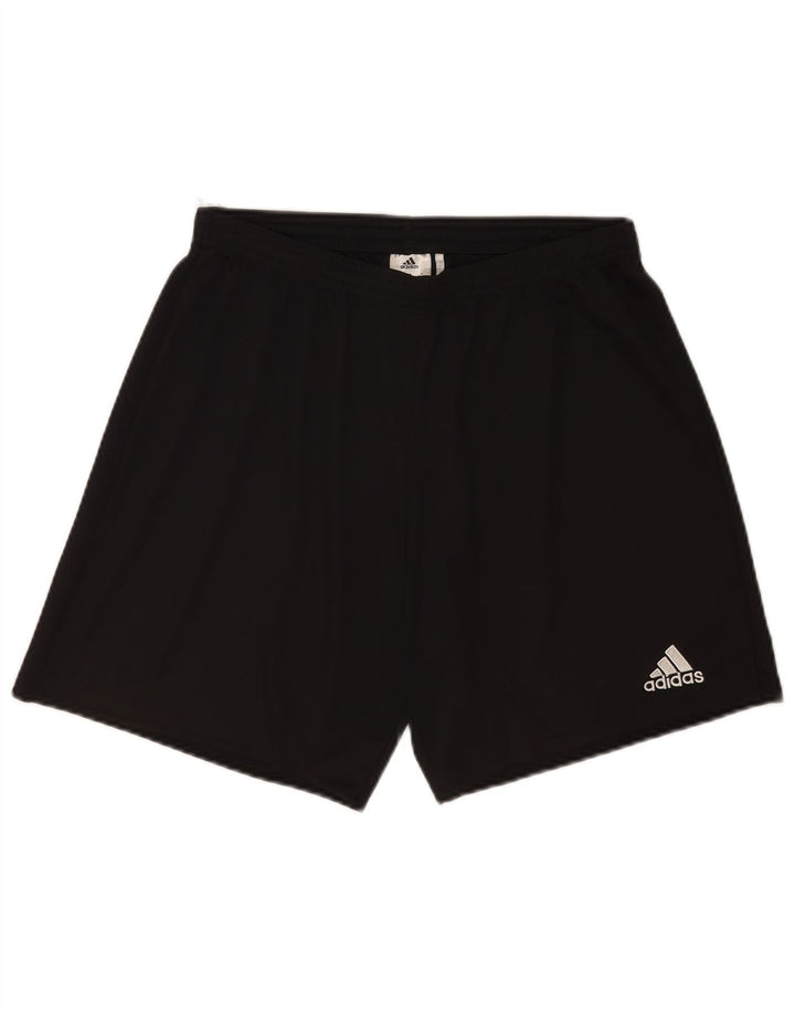 Pantaloncini sportivi Adidas Climalite da uomo grandi in poliestere nero