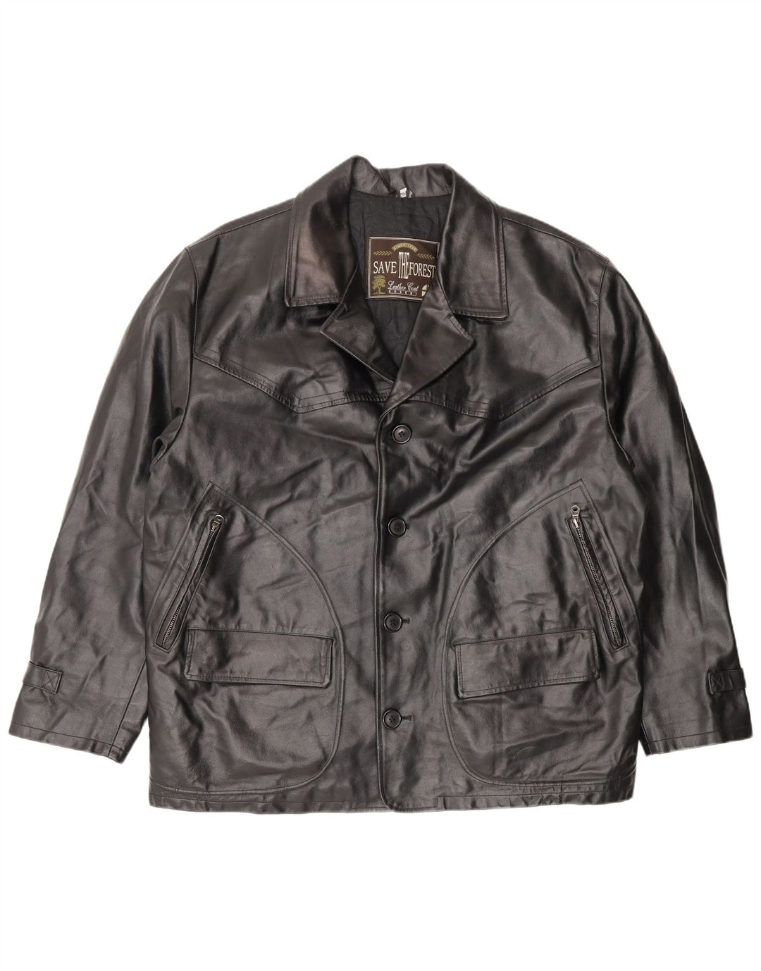 Giacca in Pelle Uomo Essebi IT 50 Large Pelle Nera