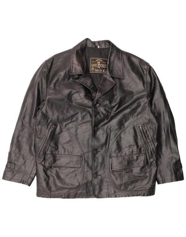 Giacca in Pelle Uomo Essebi IT 50 Large Pelle Nera