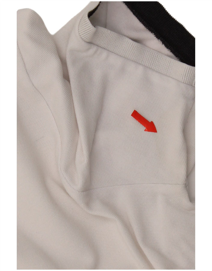 Polo Adidas Climalite da uomo XL in cotone bianco