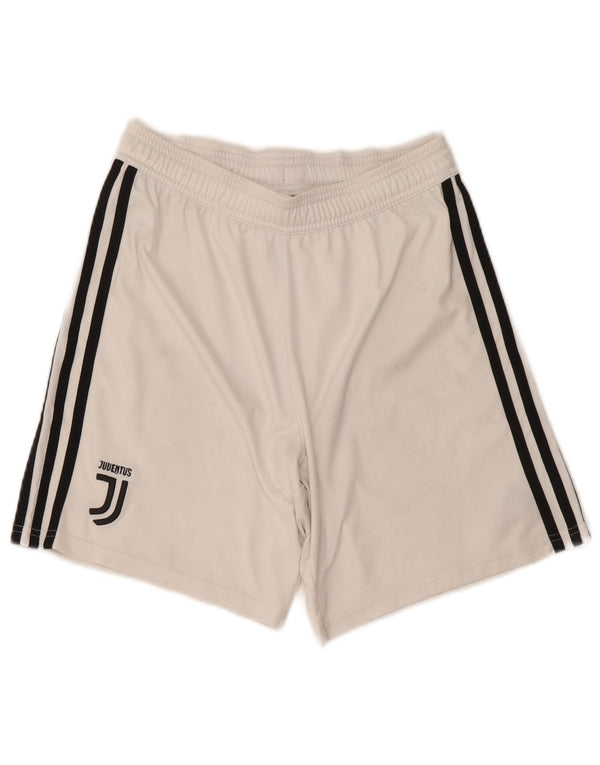 Pantaloncini sportivi Adidas da uomo Juventus piccoli in poliestere bianco