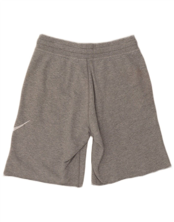 Pantaloncini sportivi Nike da uomo con grafica piccola in cotone grigio