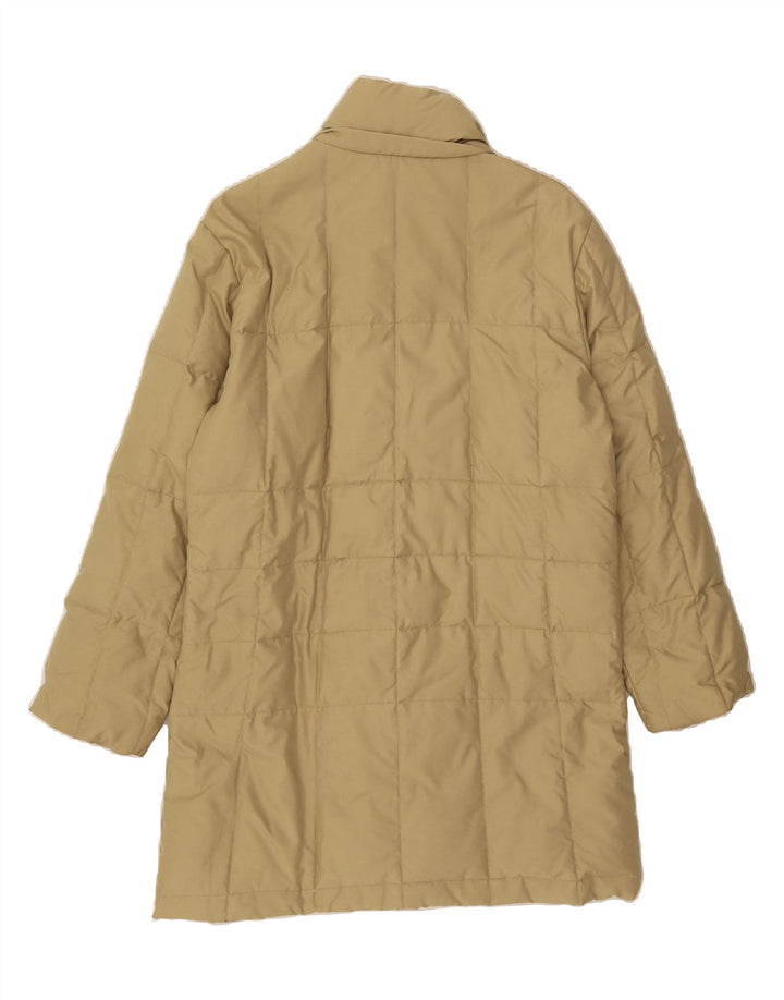 SERGIO TACCHINI Womens Padded Coat UK 14 Large Beige Vintage Sergio Tacchini and Second-Hand Sergio Tacchini from Messina Hembry 