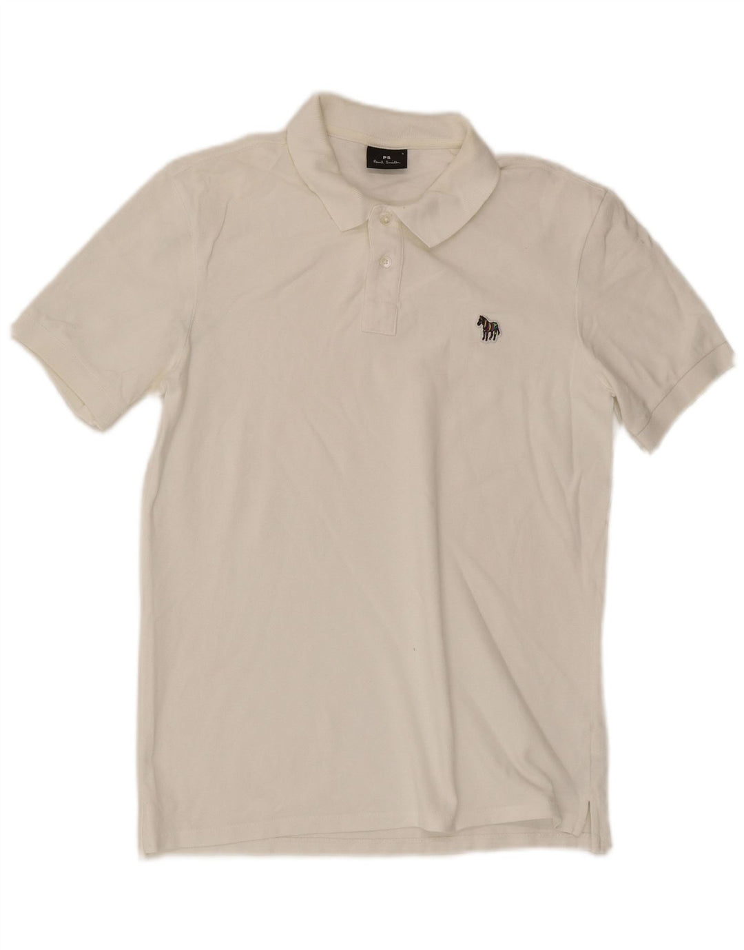 Polo da uomo Paul Smith piccola in cotone bianco