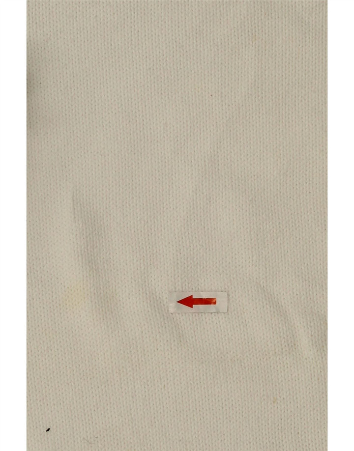 Maglione maglione girocollo da donna Marks & Spencer UK 16 grande cotone bianco