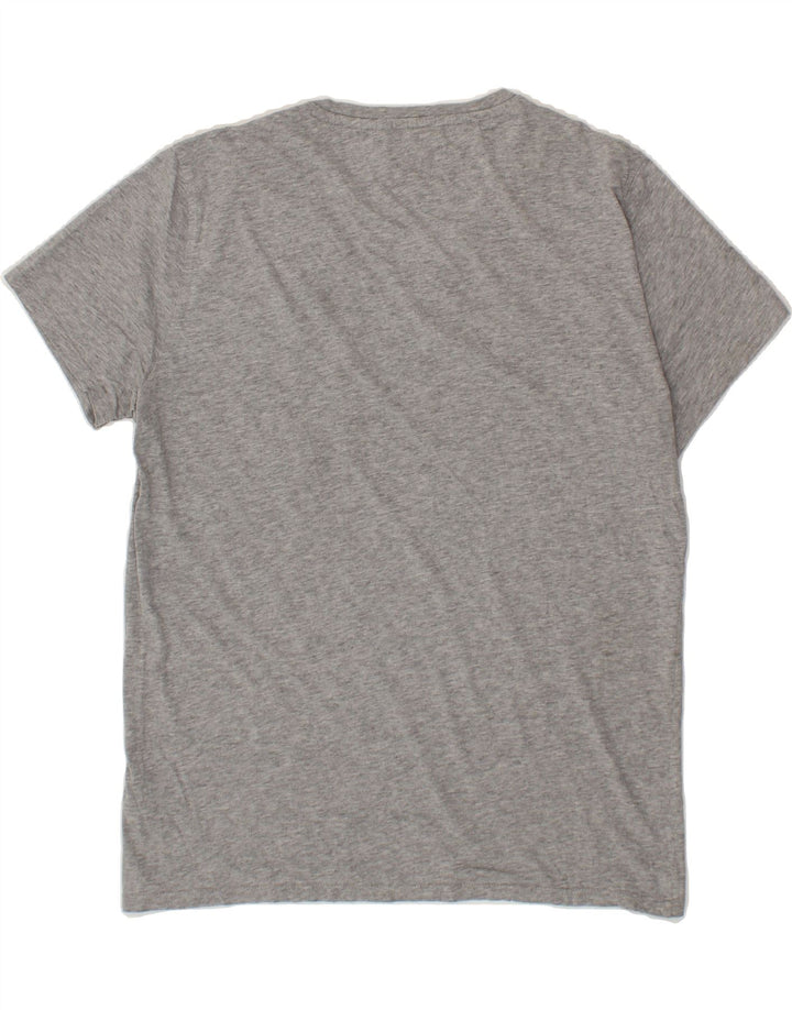 TOMMY HILFIGER Womens Regular Fit T-Shirt Top UK 14 Medium Grey Cotton Vintage Tommy Hilfiger and Second-Hand Tommy Hilfiger from Messina Hembry 