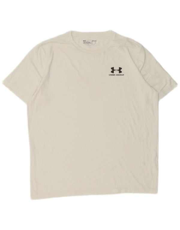 T-shirt da uomo Under Armour grande bianca