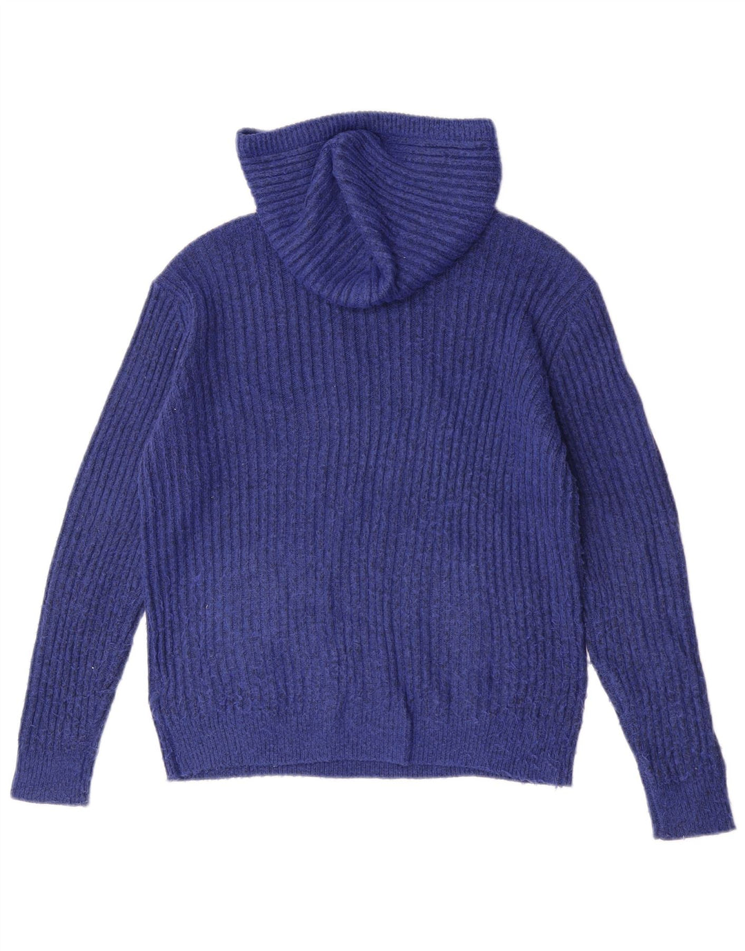 Maglione con cappuccio da donna Marks & Spencer UK 14 Blu medio chiazzato