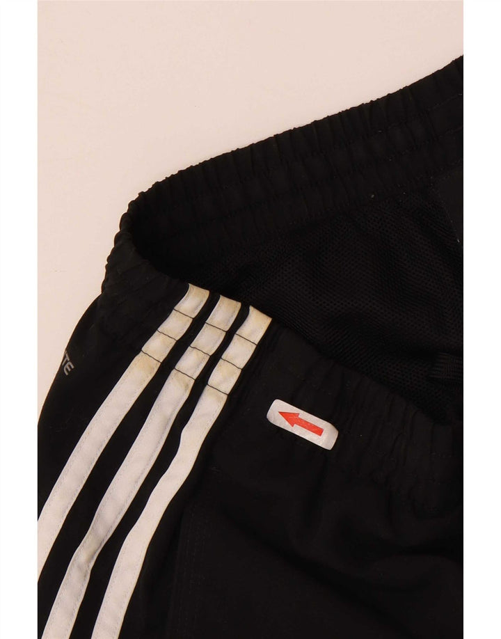 Pantaloncini sportivi da uomo Adidas medi neri in poliestere