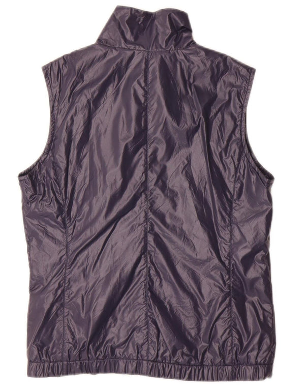 K-WAY Womens Gilet UK 8 Small  Navy Blue Polyamide