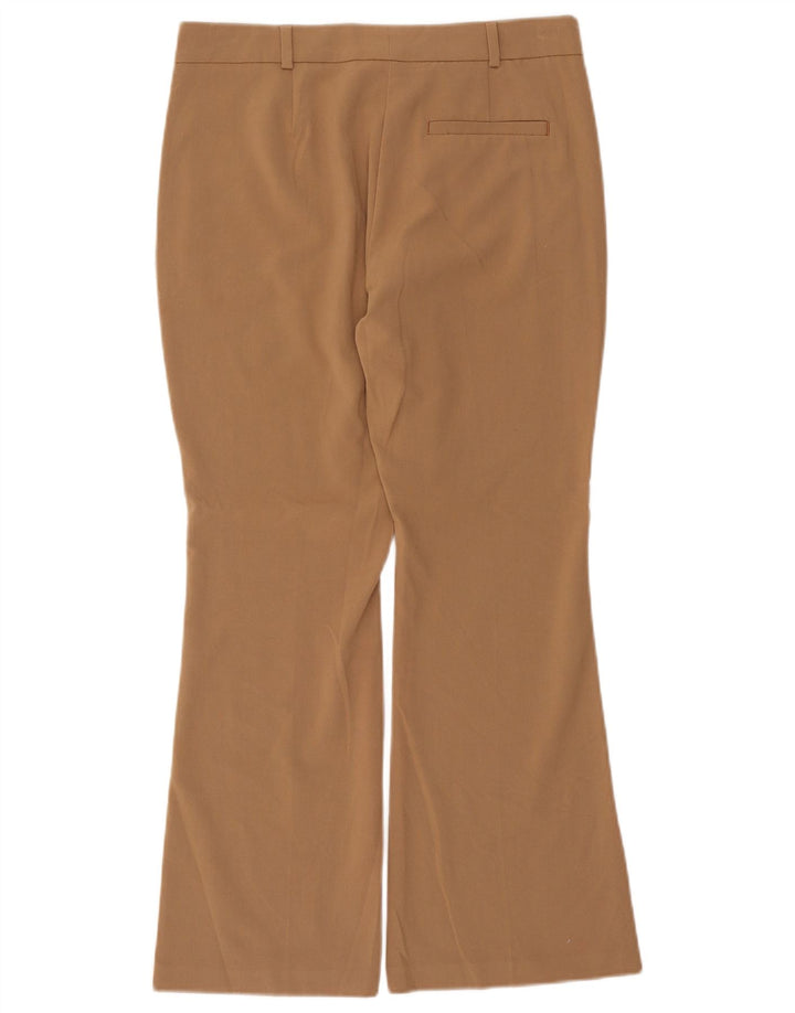 Pantaloni chino bootcut da donna Marks & Spencer UK 12 medio W30 L28 Beige
