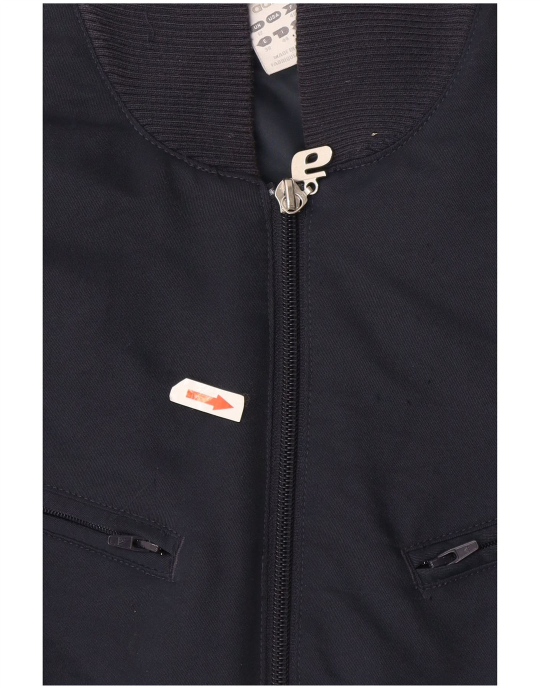 Giacca bomber grafica da donna Adidas UK 12 media blu navy poliestere