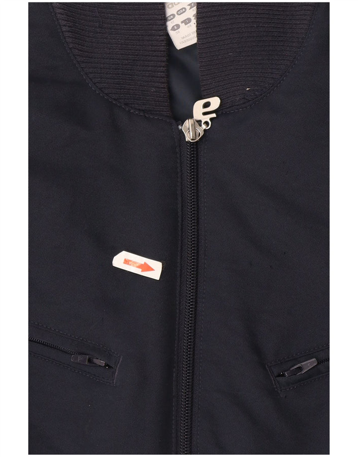 Giacca bomber grafica da donna Adidas UK 12 media blu navy poliestere