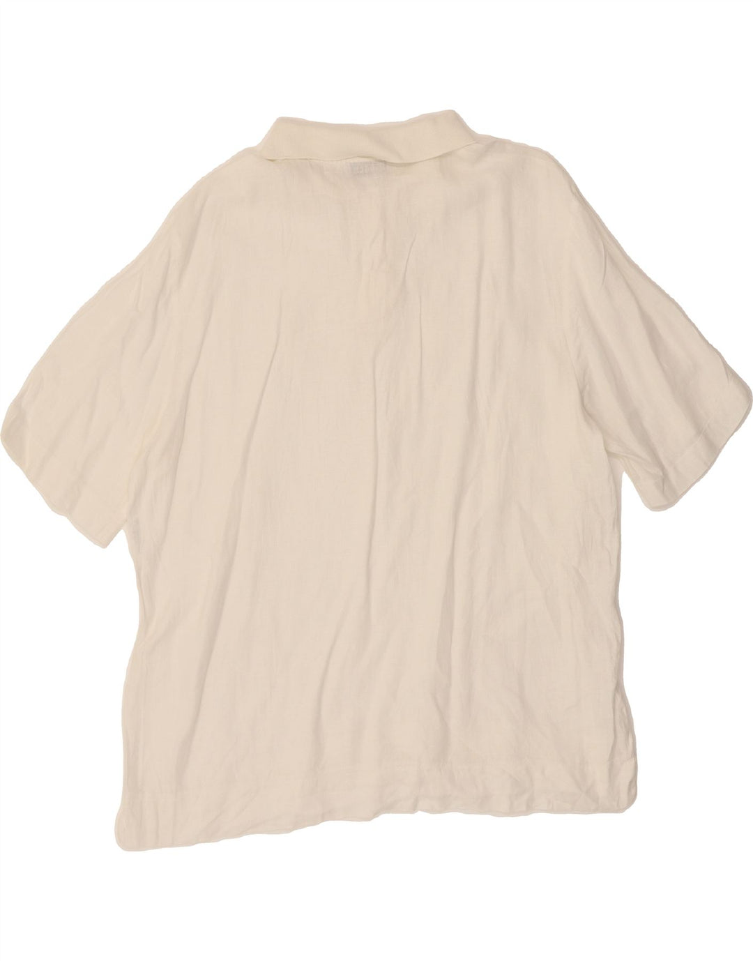 HIRSCH Womens Short Sleeve Pullover Shirt UK 20 2XL White Vintage Hirsch and Second-Hand Hirsch from Messina Hembry 
