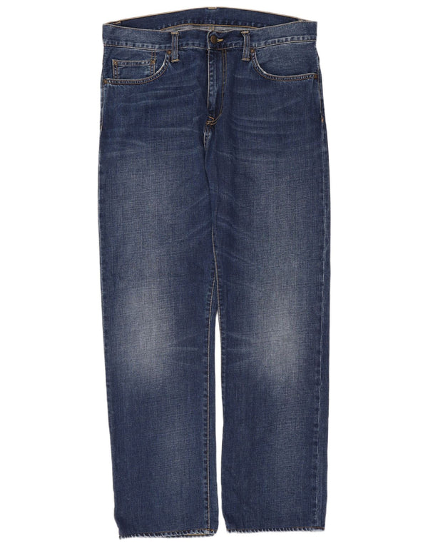 Jeans dritti da uomo Carhartt W33 L32 cotone blu