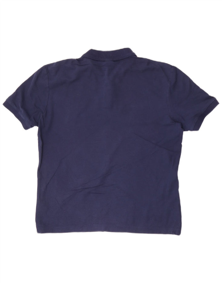 Polo da uomo Hugo Boss grande in cotone blu navy