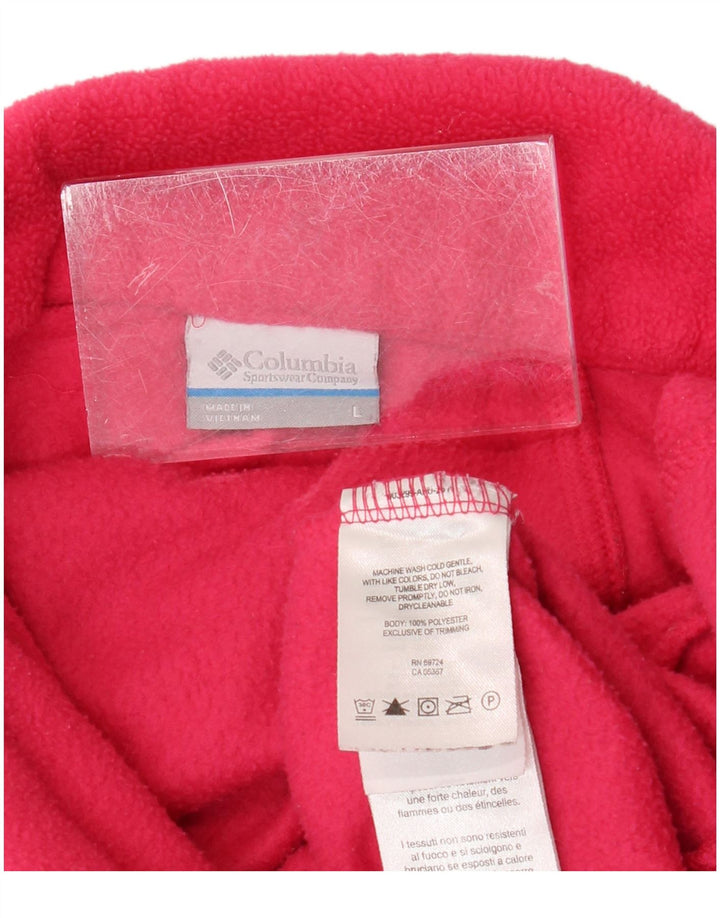 Giacca in pile da donna COLUMBIA UK 16 Large Rosa Poliestere