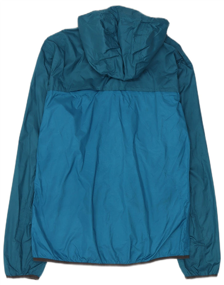 SALEWA Giacca antipioggia da uomo con cappuccio EU 50 Large Blu Poliammide