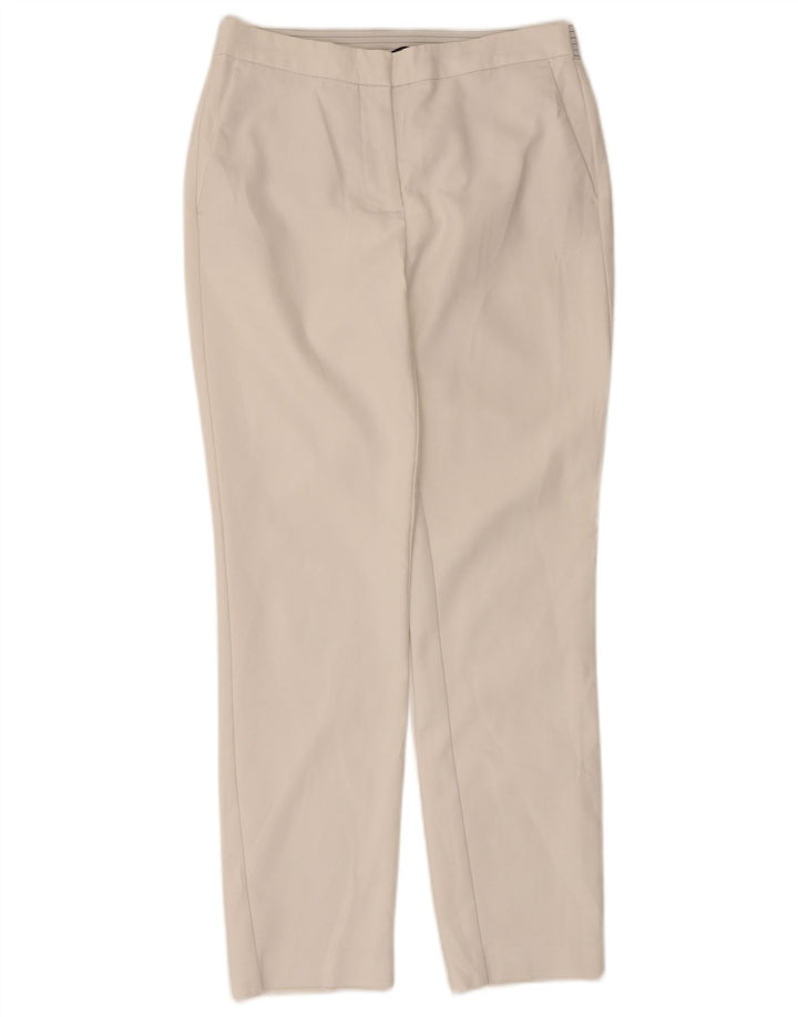 Pantaloni casual dritti da donna Zara medi W28 L27 bianchi