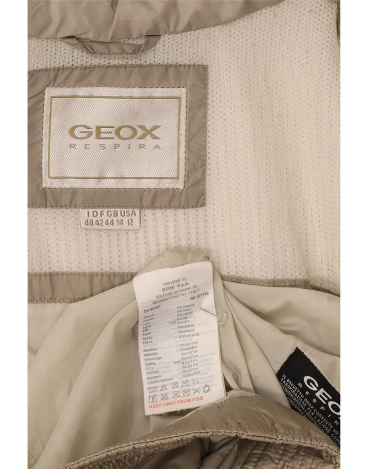 Giacca imbottita Geox Respira da donna UK 14 Large Grigia in poliammide