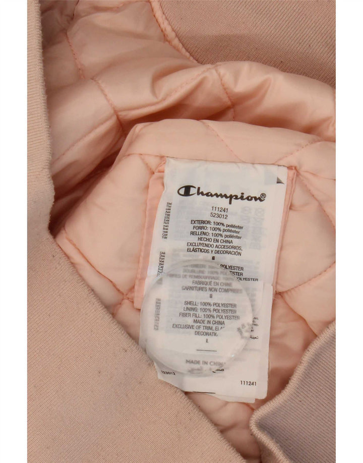 Giubbotto bomber grafico da donna Champion IT 46 Large Rosa Poliestere