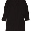 Maglione cardigan aperto a lunga linea da donna Lipsy UK 16 grande poliestere nero