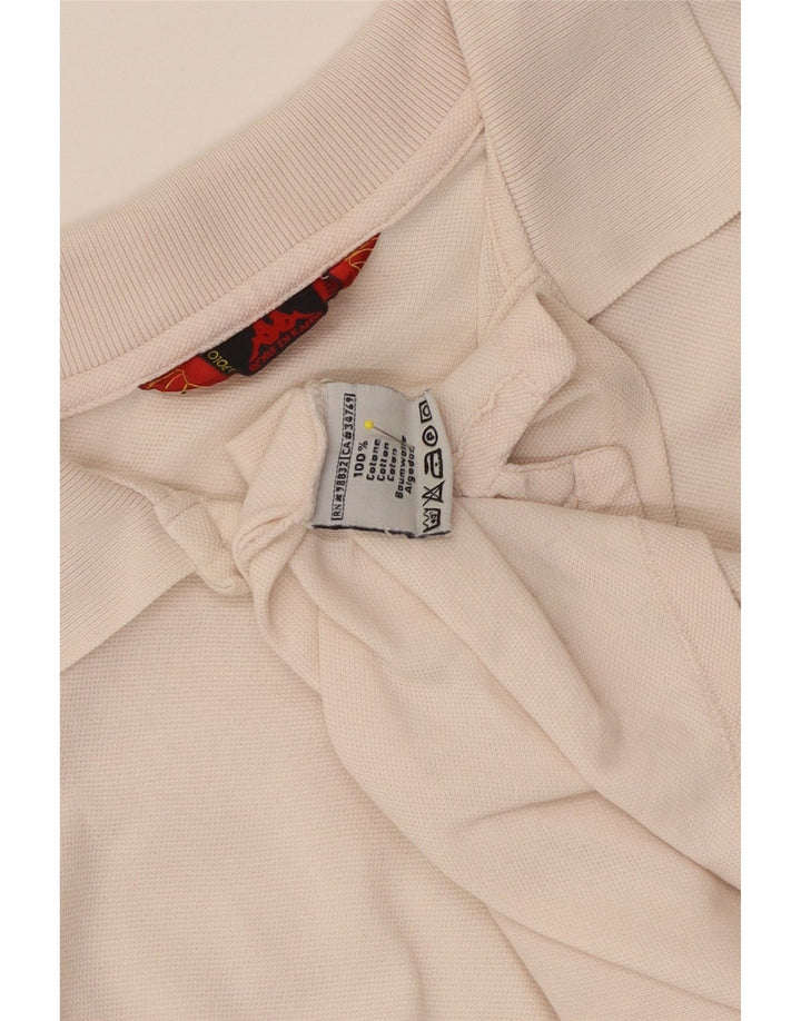 Polo Kappa Uomo Cotone Beige Medio