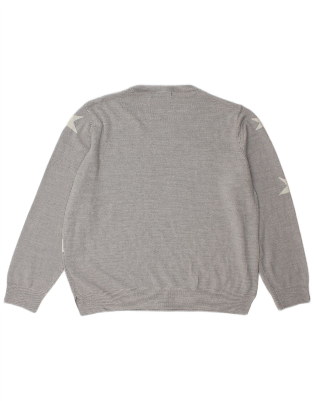 Maglione maglione girocollo da donna Marks & Spencer UK 16 grande grigio