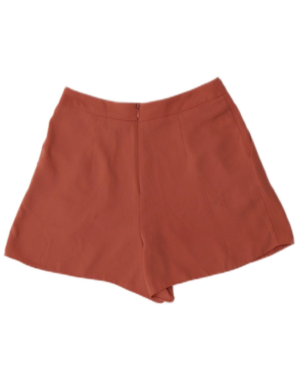 Pantaloni caldi con ancoraggio a vita alta da donna Topshop UK 10 piccoli W26 poliestere rosa
